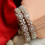 Load image into Gallery viewer, Yashvi AD Bangles-White