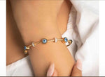 Load image into Gallery viewer, Evil Eye  Stainless Steel Kada
