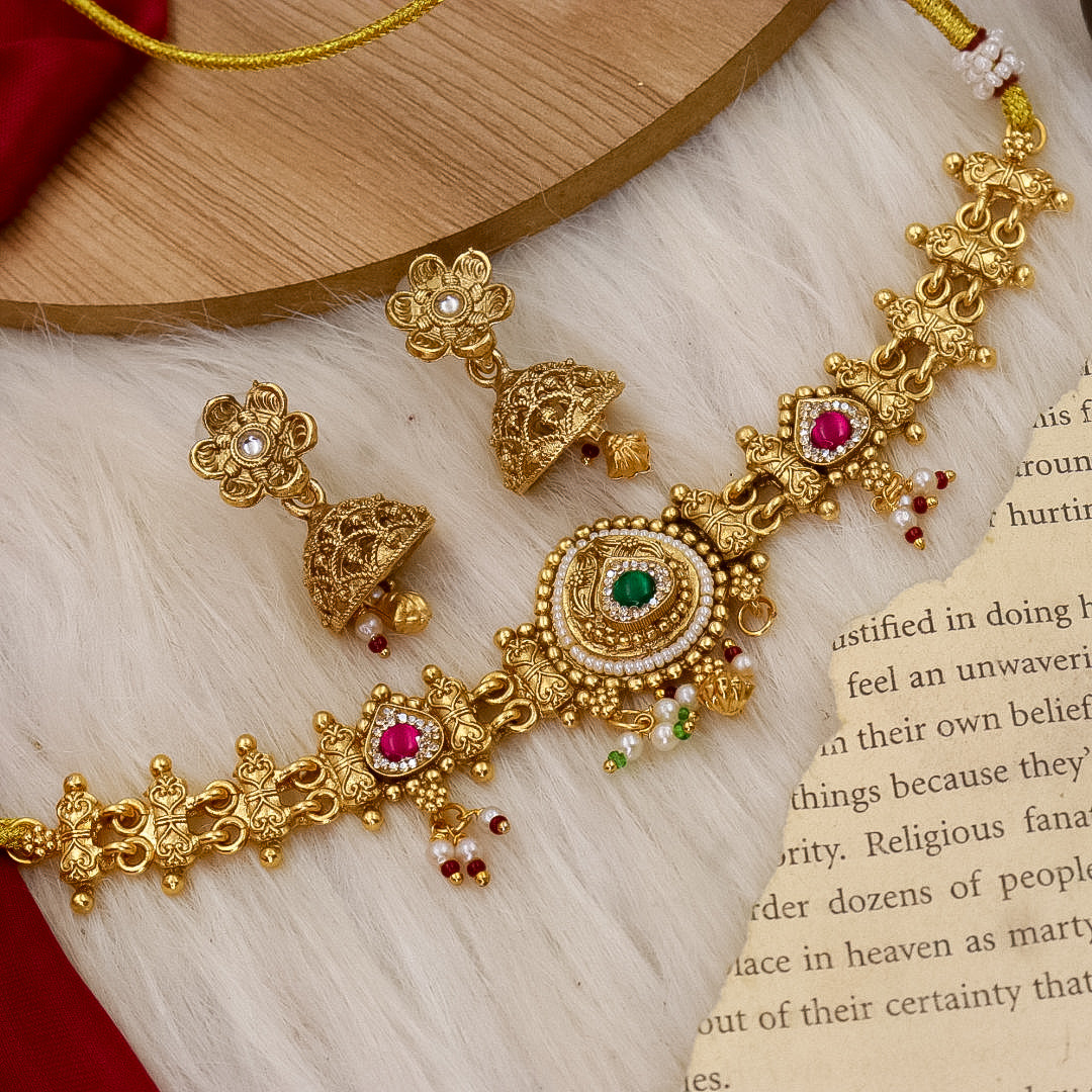 Yalina Chorski Choker With Jhumki