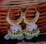 Load image into Gallery viewer, Jimmy Meenakari Hoop Jhumka

