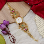 Load image into Gallery viewer, Imna Designer Swarovski Heritage Brass Wrist Watch