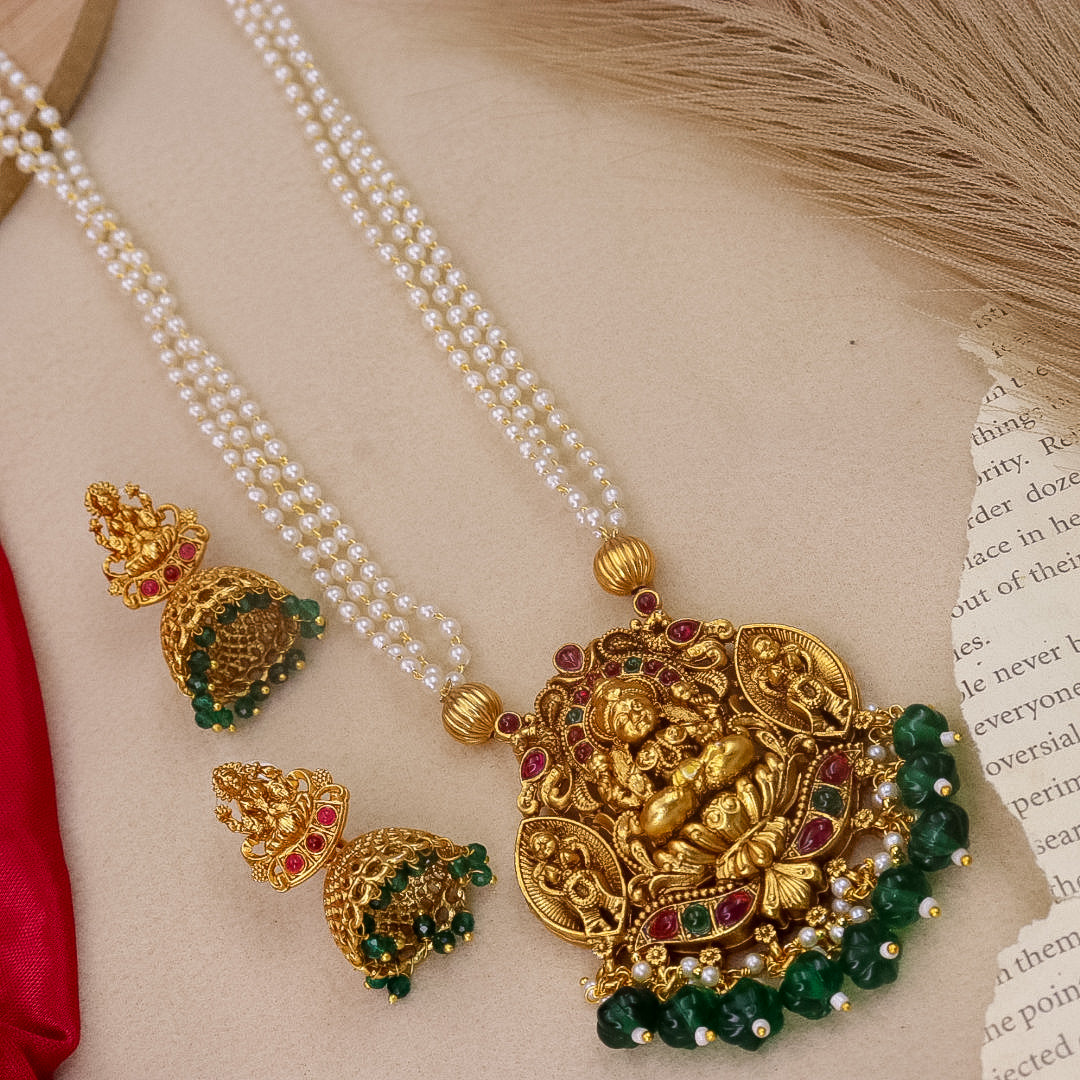 Temple Brass Long Necklace