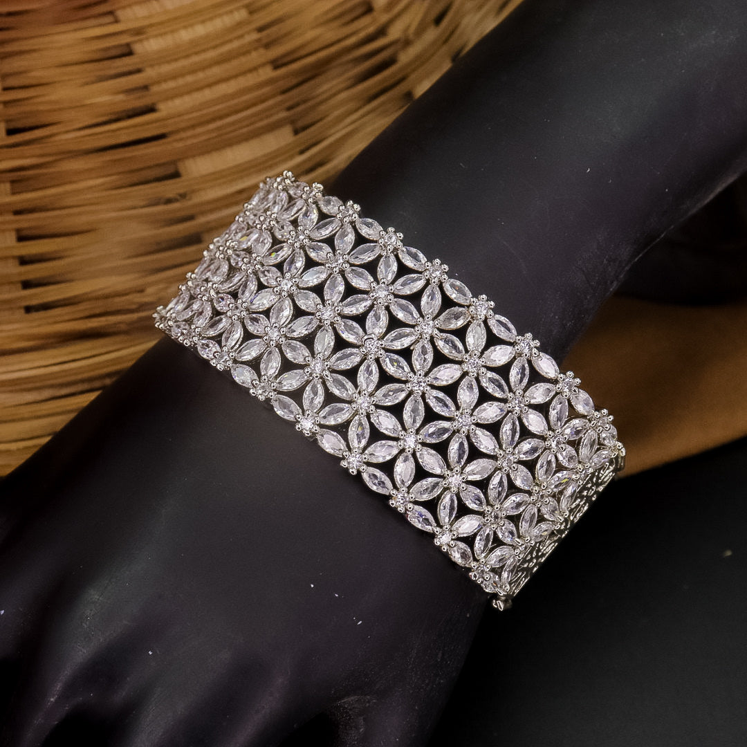 Janya AD Kada Silver – Kuvar Jewels