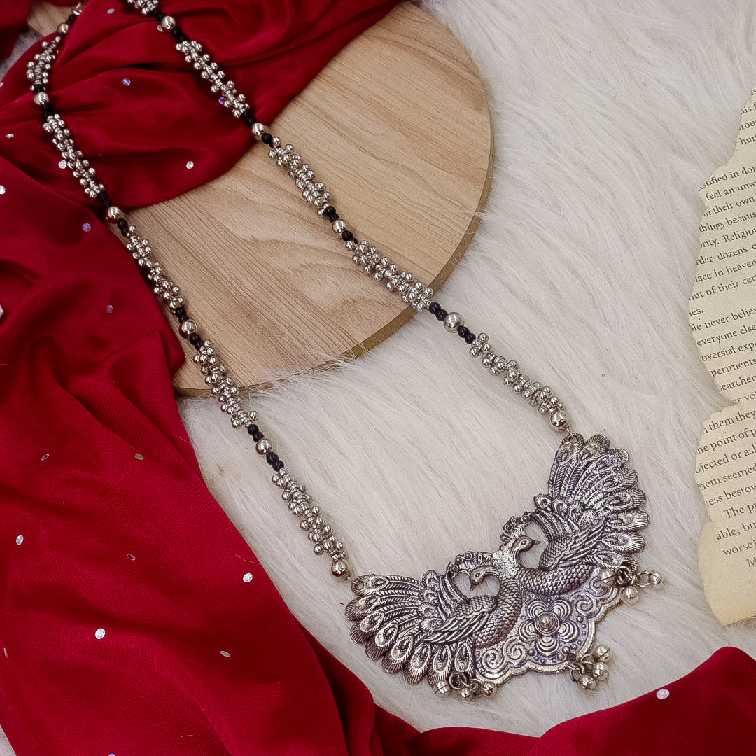 Peacock Long Ghungroo Necklace