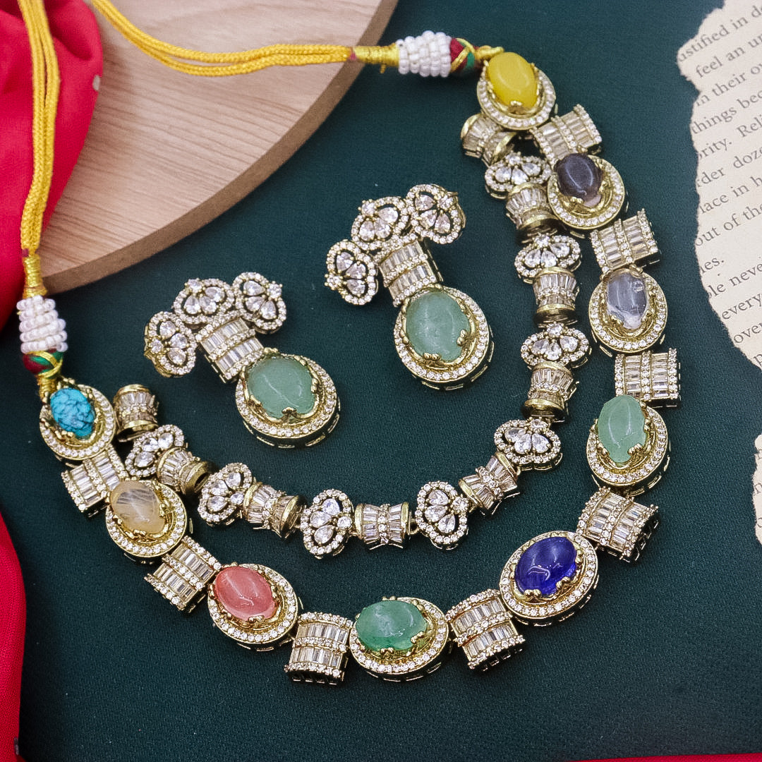 Shehnaz Designer Fusion 2 Layer Necklace