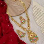 Load image into Gallery viewer, Pranali Long Rajwadi Necklace