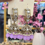 Load image into Gallery viewer, Prachi Kundan Hoop Jhumka
