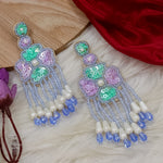 Load image into Gallery viewer, Rashika Designer Handmade Earrings- Blue