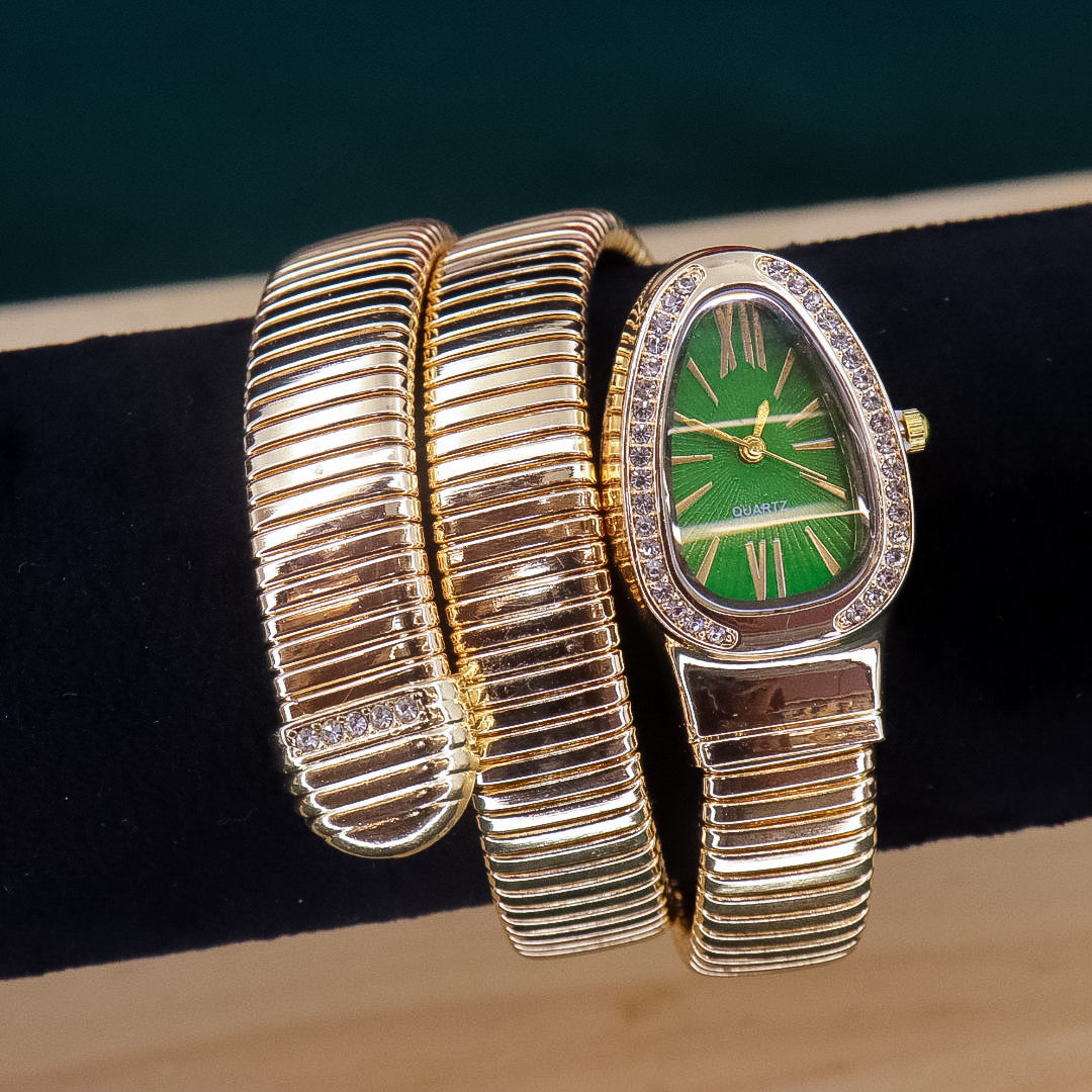 Stainless Steel Spiral Watch