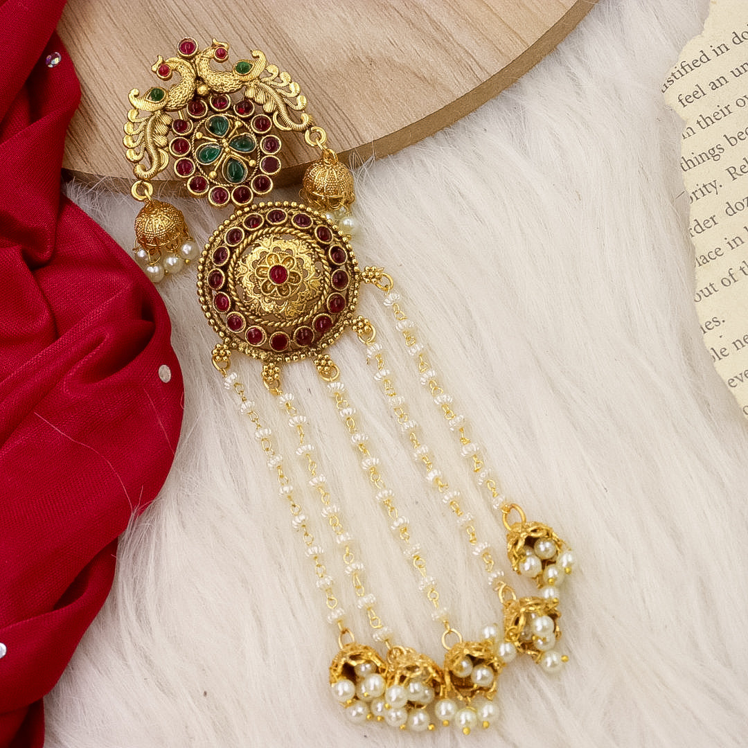 Nandni Rajwadi  Hair brooch With Latakan