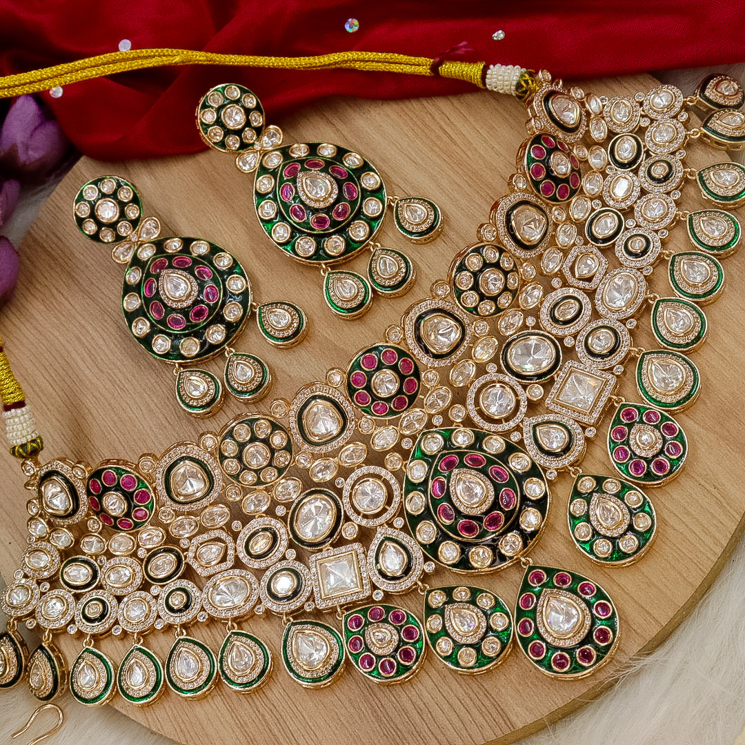 Sushmita Bridal Moissianite Choker Set