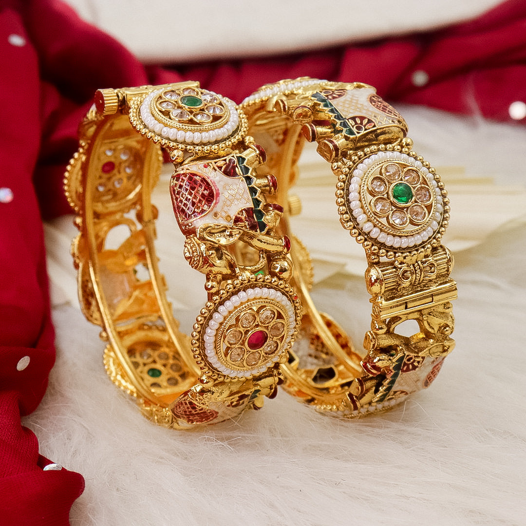 Rama Meenakari Brass kada