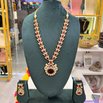 Load image into Gallery viewer, Pihu Long Polki Necklace
