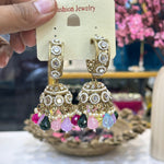 Load image into Gallery viewer, Prachi Kundan Hoop Jhumka
