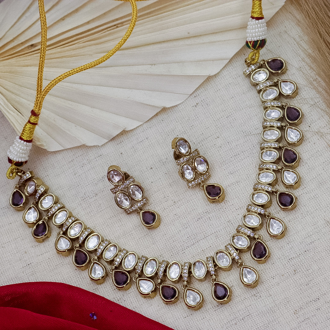 Ruhana Sleek Moissanite Set