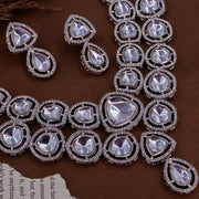 Shazli Polki Look a Like Kundan Choker Set - White