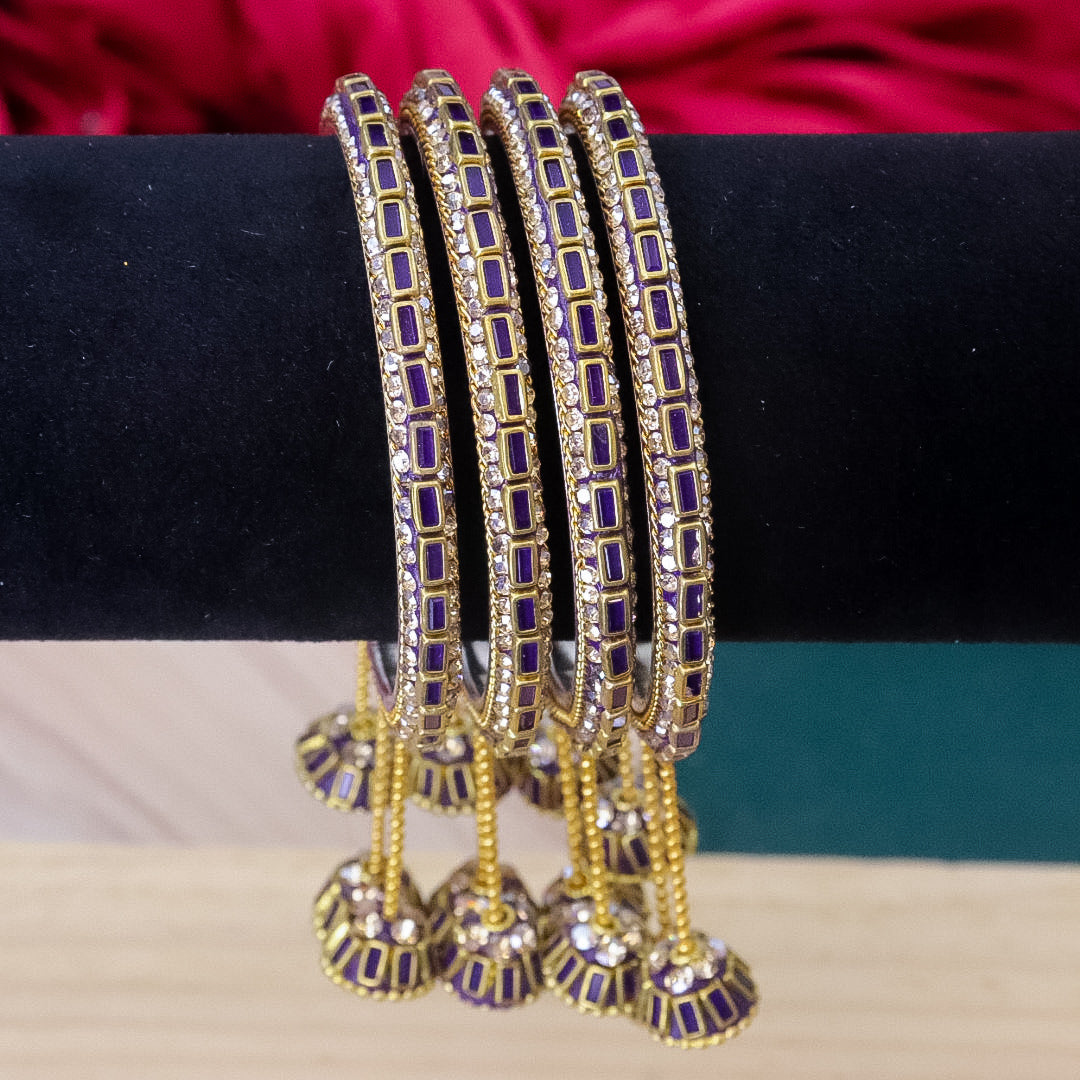 Tisha Bangles With Latakan Set of 4
