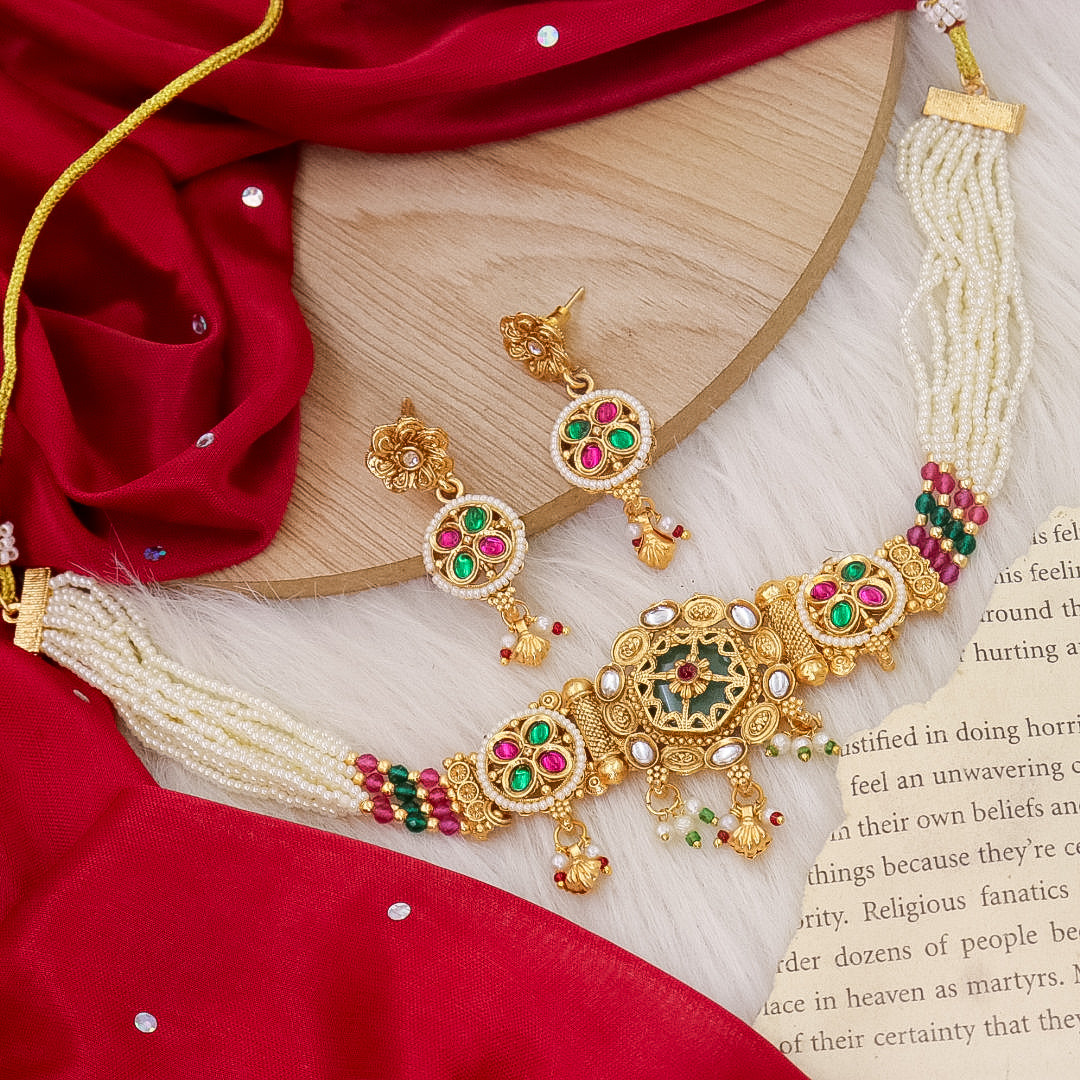 Dabha Heritage Moti Choker