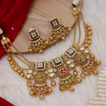 Load image into Gallery viewer, Janvi Heritage Necklace - Green