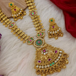 Load image into Gallery viewer, Janni Rajkot Style Long Rajwadi Chandanhaar Set