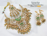 Load image into Gallery viewer, Sudha Rajwadi Semi Bridal Choker - Green