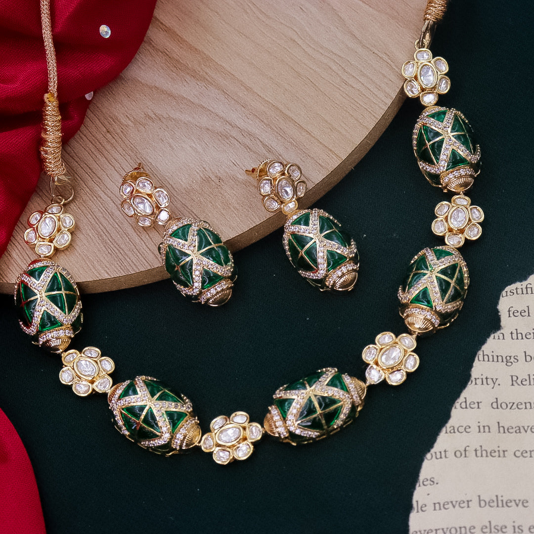Vanita Designer Emerald choker