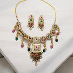 Load image into Gallery viewer, Lubna Brass Choker Set
