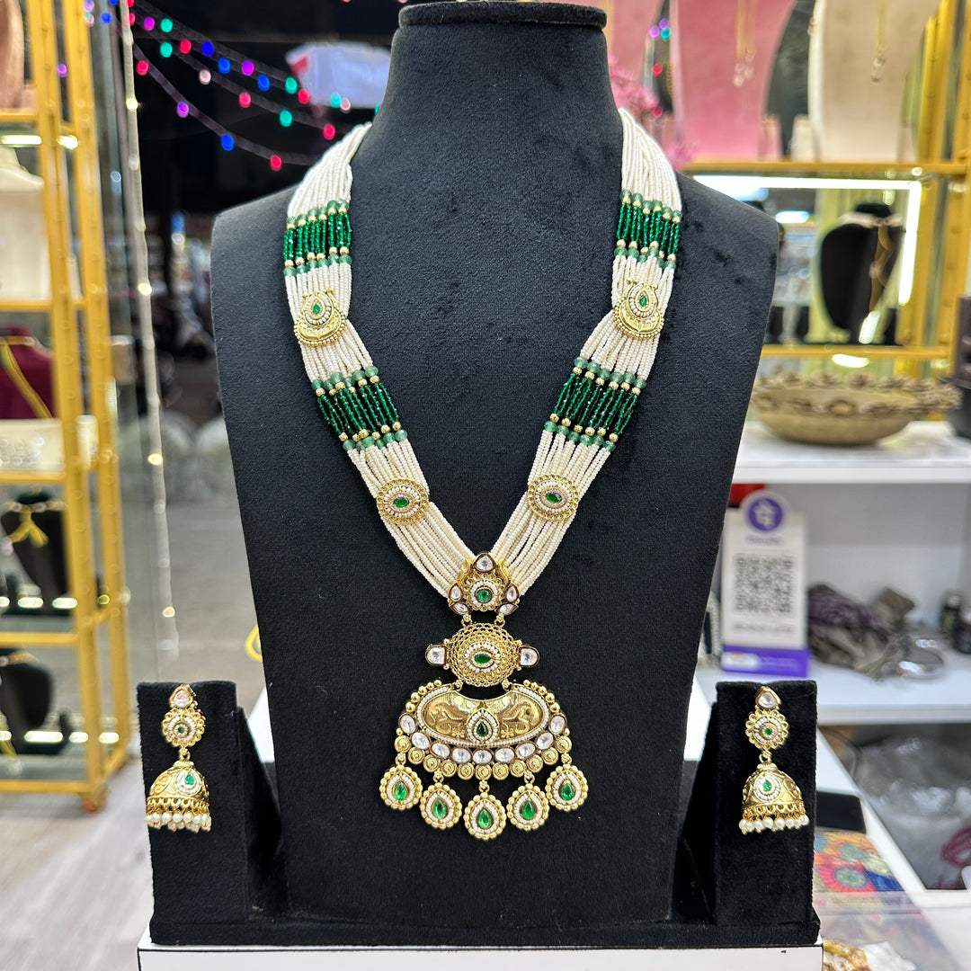 Saraswati Long Moissante Necklacs