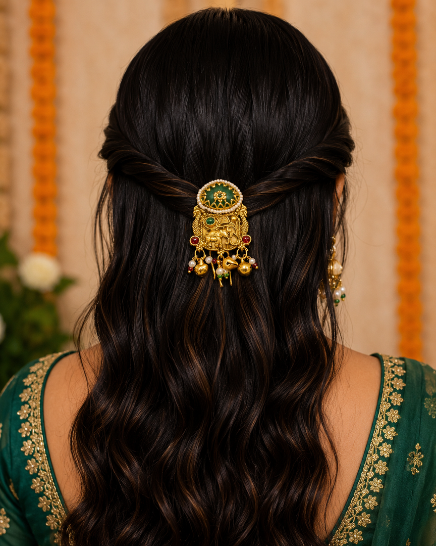 Sona Heritage Hair brooch