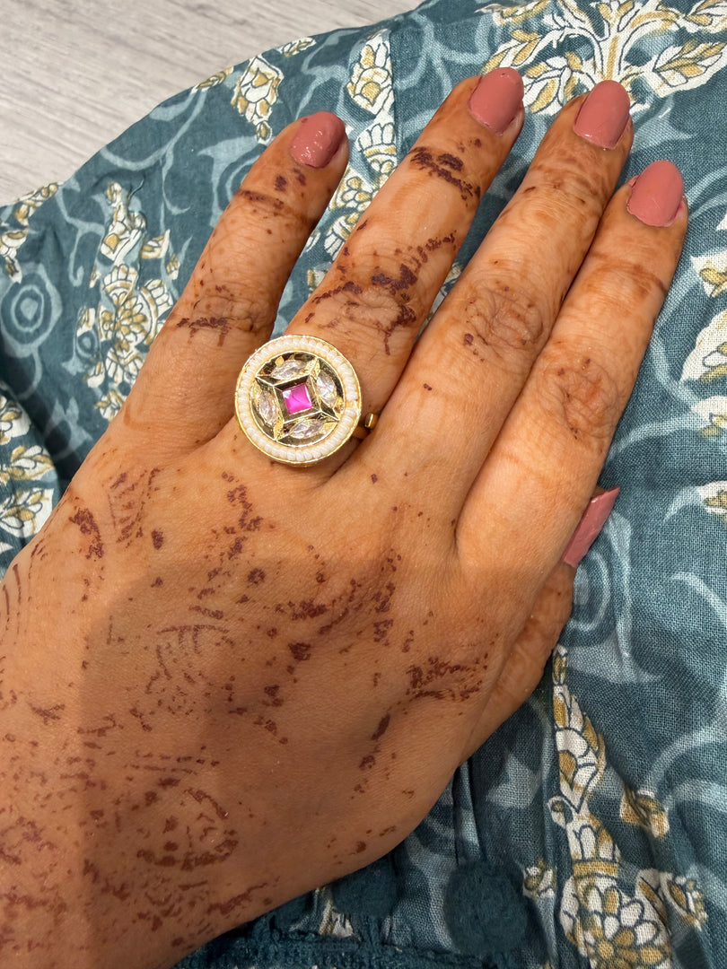 Moissante Ring- Ruby