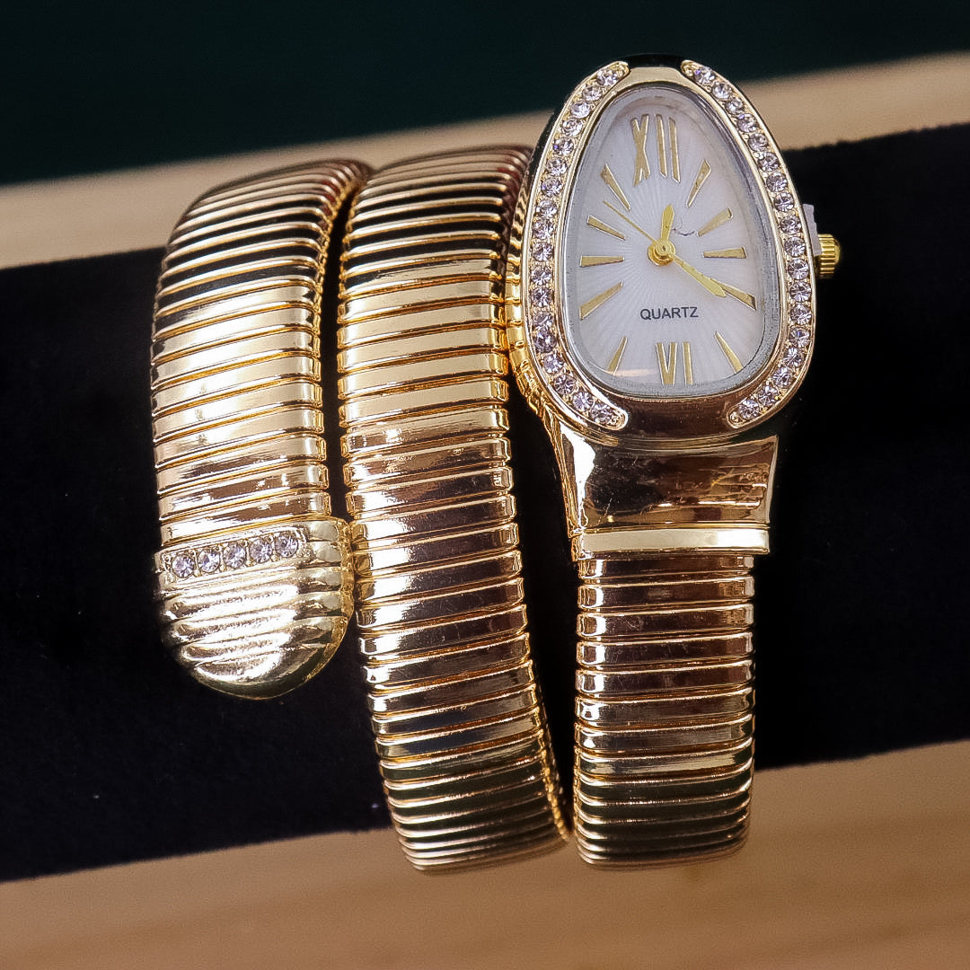 Stainless Steel Spiral Watch