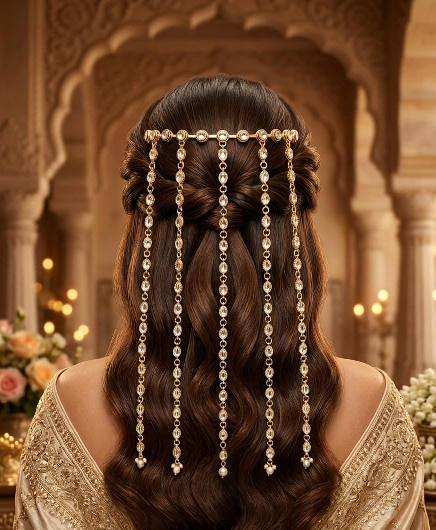 Kundan Latakan Trending  Back Hairband