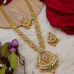 Load image into Gallery viewer, Dipika Rajkot Style Long Rajwadi Chandanhaar Set