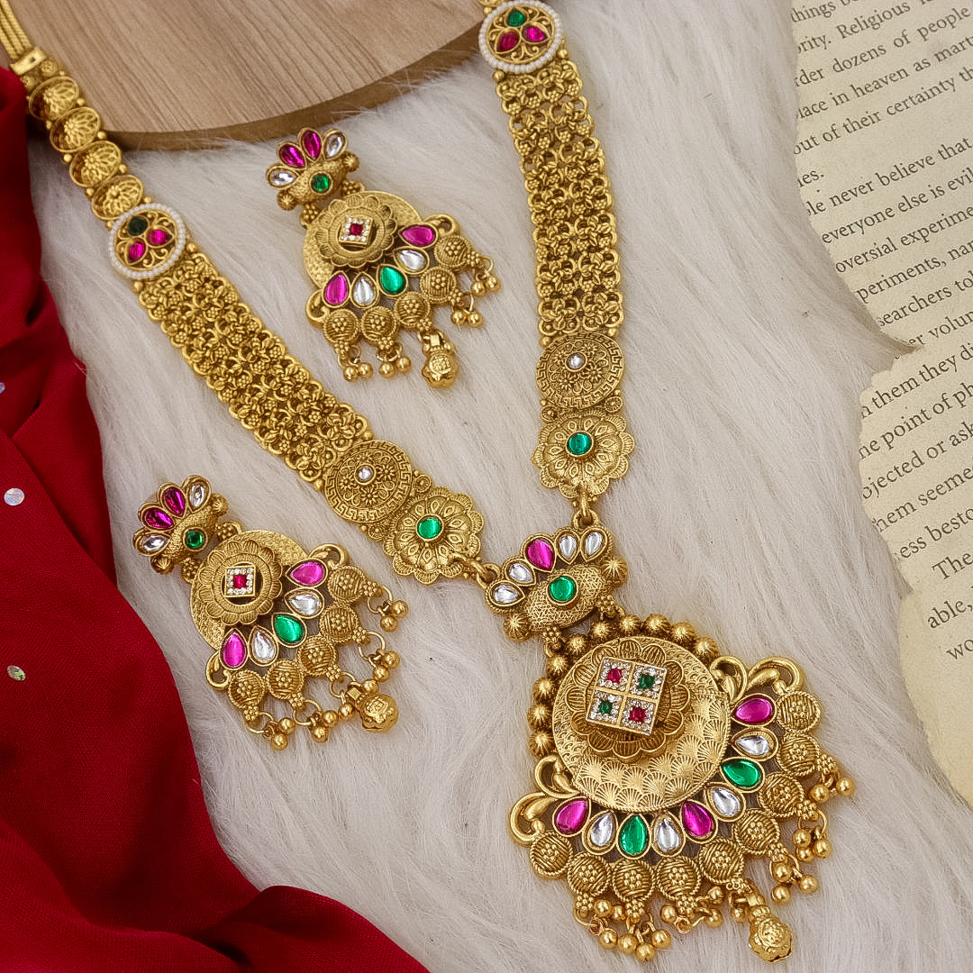 Shivani Long Rajwadi Necklace
