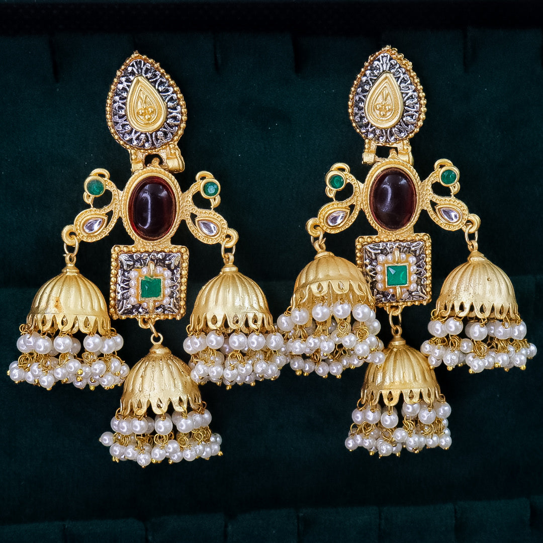 Pisha Kashmiri Brass  Jhumk