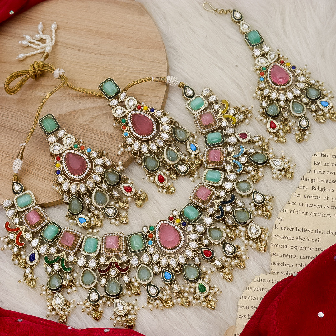 Tania Premium Polki Necklace