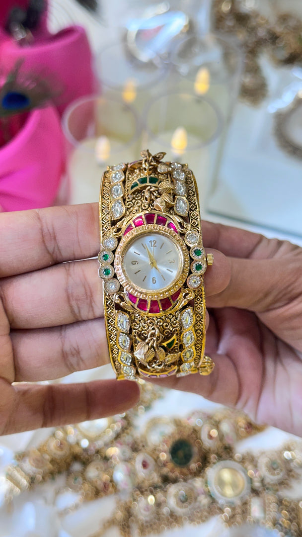 Renu Designer Moissanite Openable Watch Kada