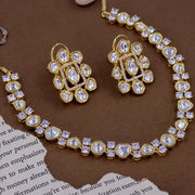 Varsha Moissianite Choker With Earrings