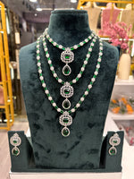 Load image into Gallery viewer, 3 Layer American Diamond Necklace
