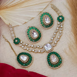Load image into Gallery viewer, Suna Layered Choker With Earrings And Mangtika