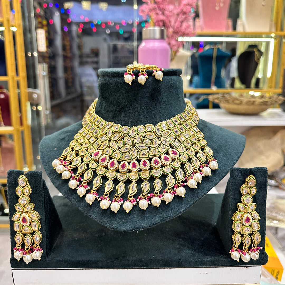 Neeru Heavy Semi Bridal Choker Set