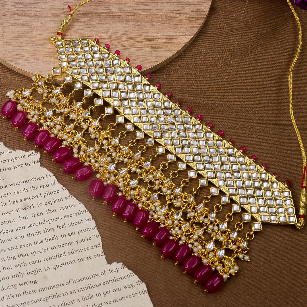 Premium Heavy Kundan Choker Set