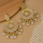 Load image into Gallery viewer, Bahara Chandbali - White
