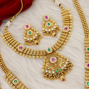 Tatna Rajwadi Swaroski Long And Short Combo