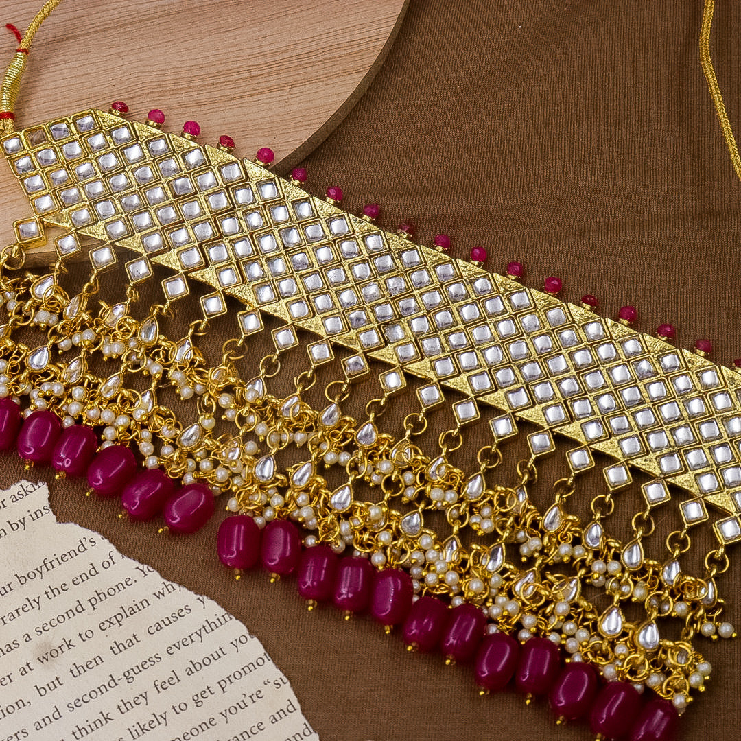 Premium Heavy Kundan Choker Set