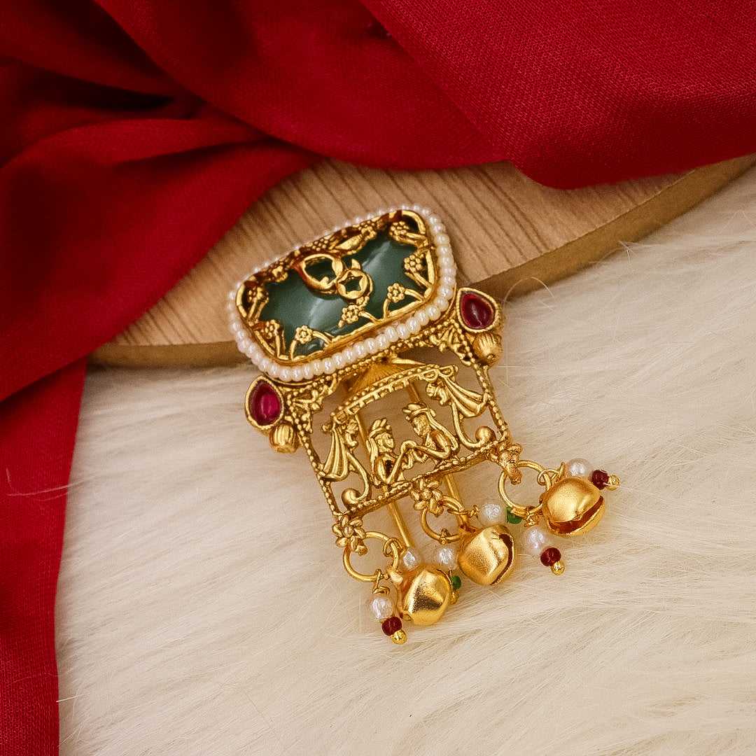 Vanda Heritage Hair brooch