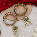 Load image into Gallery viewer, Pacheli Kada with Moti Jhumka Latkan