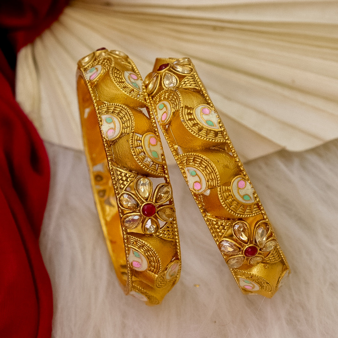Vama  Meenakari Brass kada
