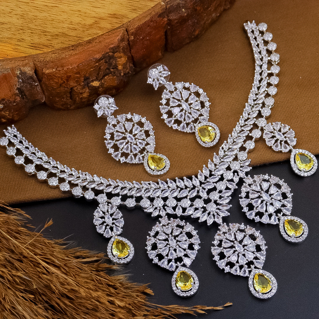 Chandi Statement AD Set – Kuvar Jewels