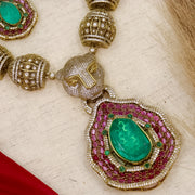 Celebrity Inspired Vantara Necklace  With Statement earrings